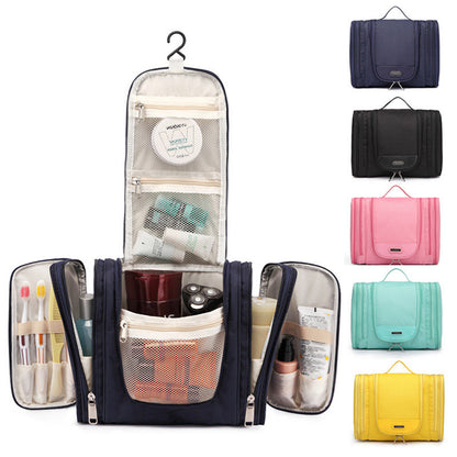 Hanging Travel Toiletry Bag-Leak Resistant, Multi-Compartment Organizer